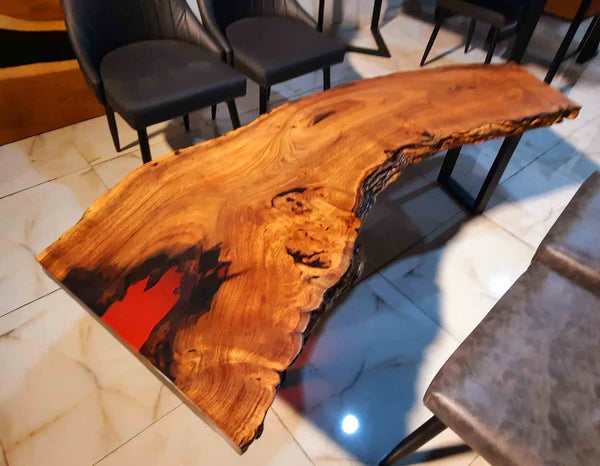 Live Edge Acacia Wood Center Table Natural Decor | Craft Edges