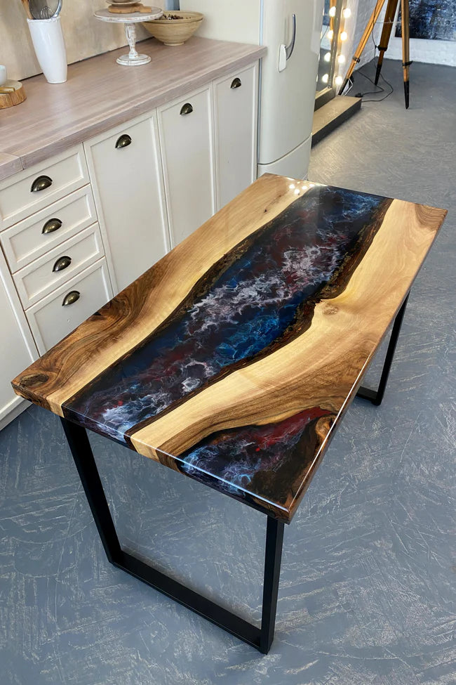 Space Black Epoxy Table