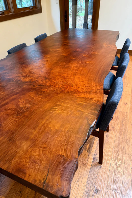 American Redwood Slab Conference table Dining Table