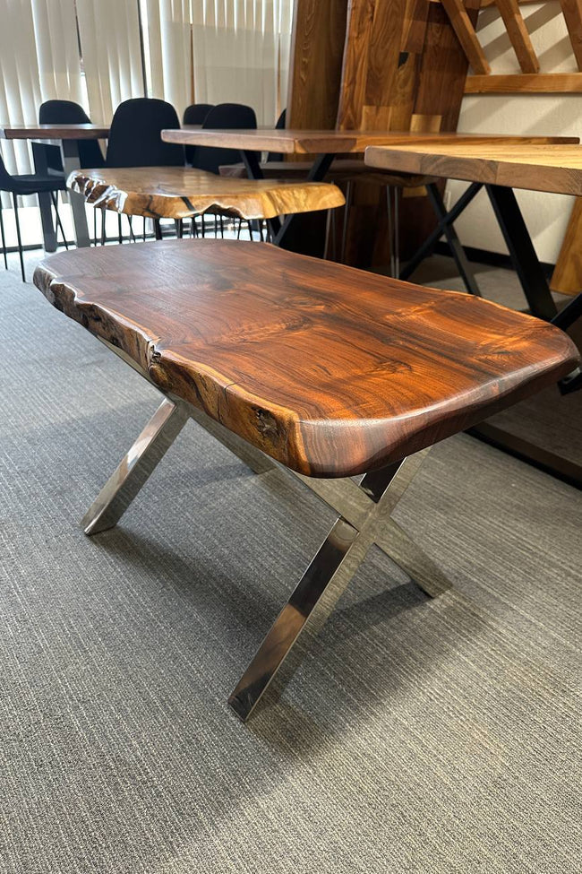 Black Walnut Live Edge Solid Wood Coffee Table