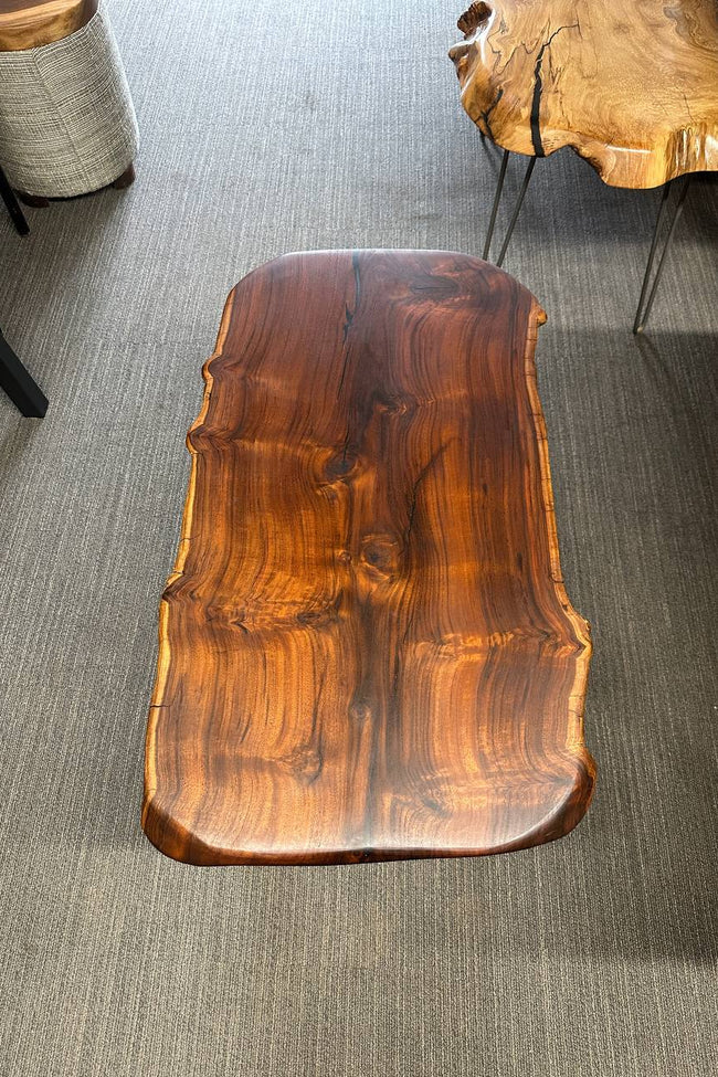 Black Walnut Live Edge Solid Wood Coffee Table