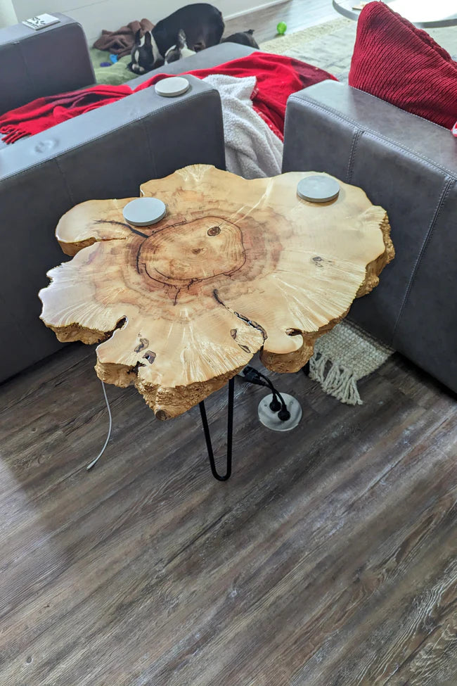 Maple Wood Slice Coffee Table