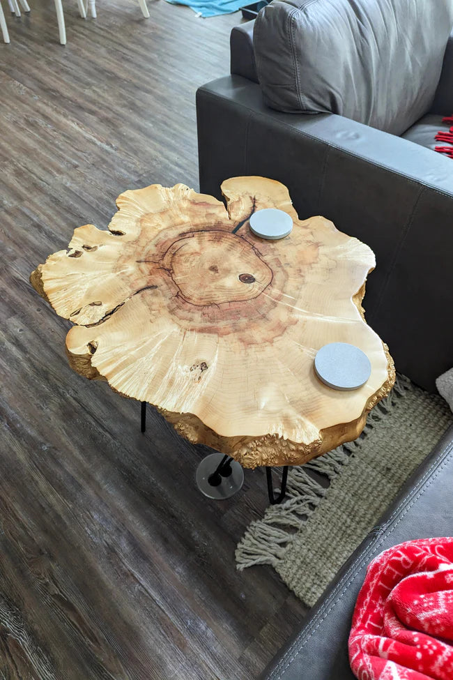 Maple Wood Slice Coffee Table