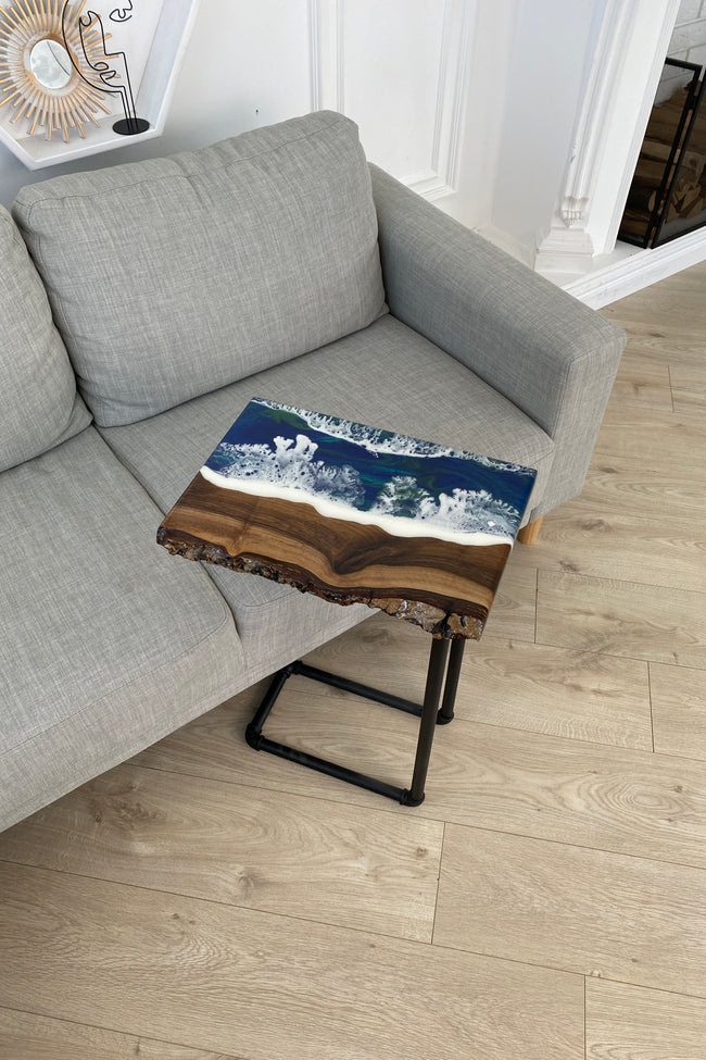 Living Edge Epoxy Side Table