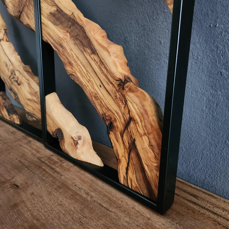 Rustic Wall Art, Live Edge Wood Wall Decor