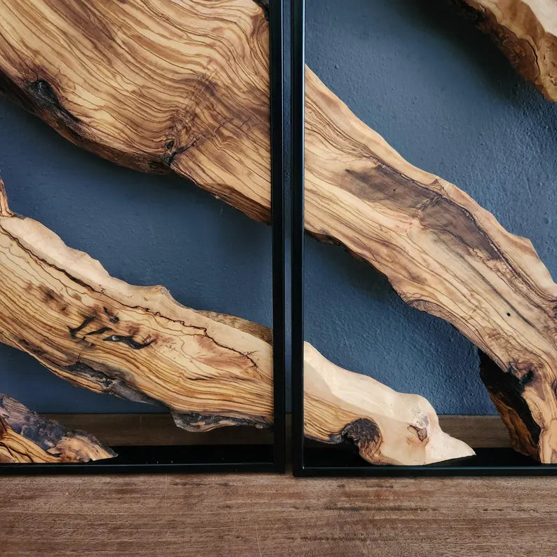 Rustic Wall Art, Live Edge Wood Wall Decor