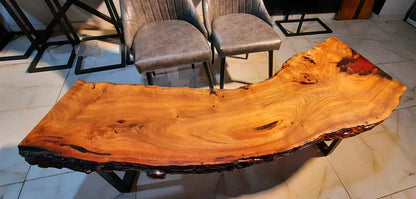 Live Edge Acacia Wood Center Table Natural Decor | Craft Edges