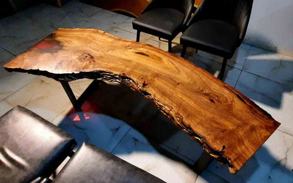 Live Edge Acacia Wood Center Table Natural Decor | Craft Edges