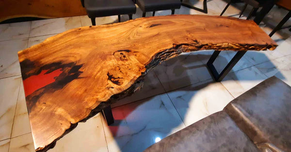 Live Edge Acacia Wood Center Table Natural Decor | Craft Edges