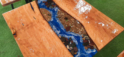 Rose River Resin Center Table Live Edge Romantic | Craft Edges