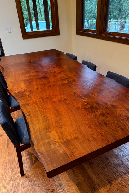 American Redwood Slab Conference table Dining Table