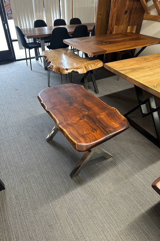 Black Walnut Live Edge Solid Wood Coffee Table