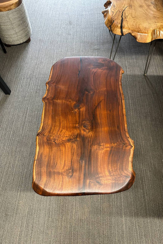 Black Walnut Live Edge Solid Wood Coffee Table