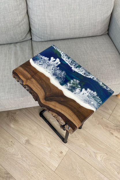 Living Edge Epoxy Side Table