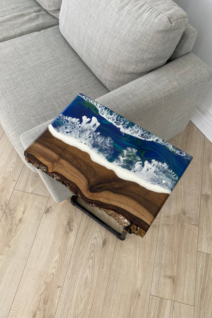 Living Edge Epoxy Side Table