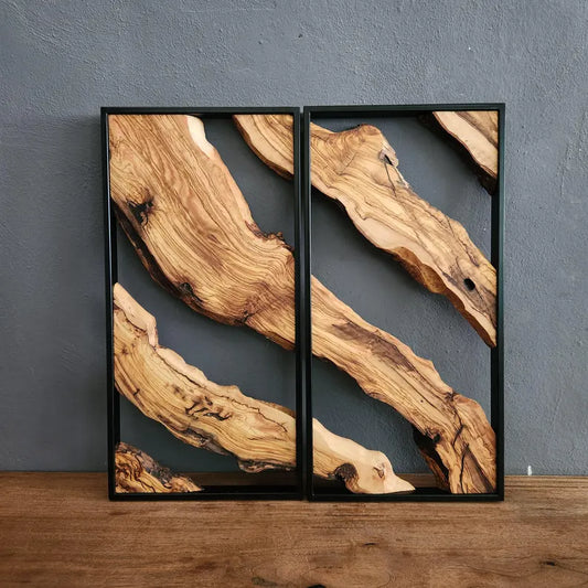 Rustic Wall Art, Live Edge Wood Wall Decor