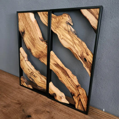 Rustic Wall Art, Live Edge Wood Wall Decor