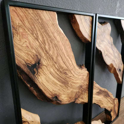 Rustic Wall Art, Live Edge Wood Wall Decor