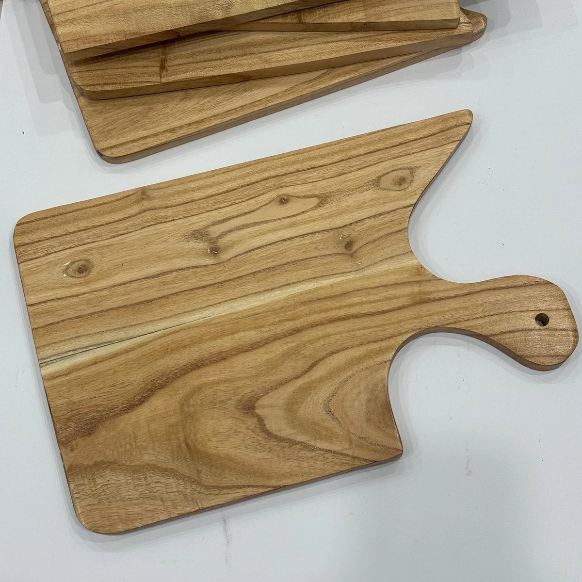 Large natural wooden cutting board in solid wood, handmade by Craft Edges, view 4 of 8
