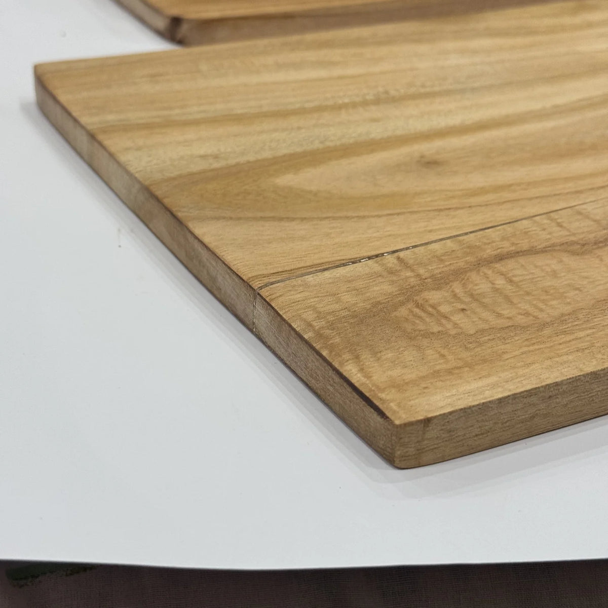 Large natural wooden cutting board in solid wood, handmade by Craft Edges, view 6 of 8