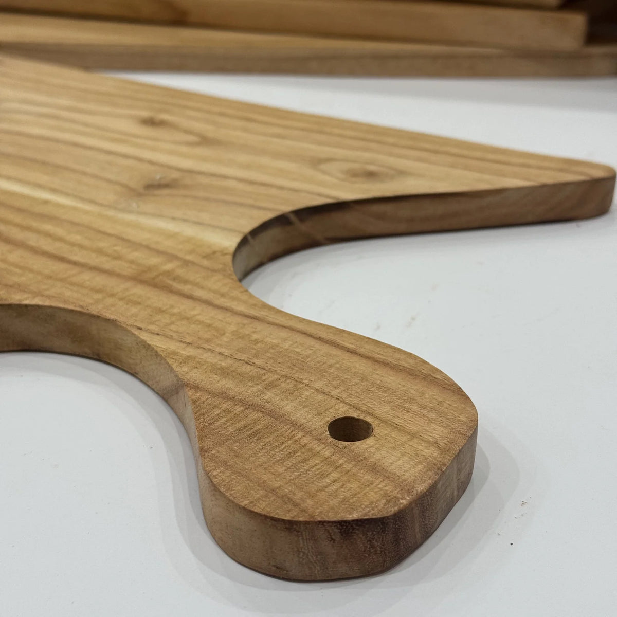 Large natural wooden cutting board in solid wood, handmade by Craft Edges, view 7 of 8