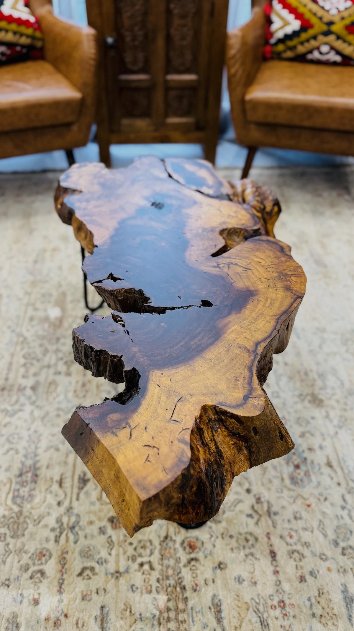 Live edge wooden coffee table, large size, view 2 of 4, handmade by Craft Edges