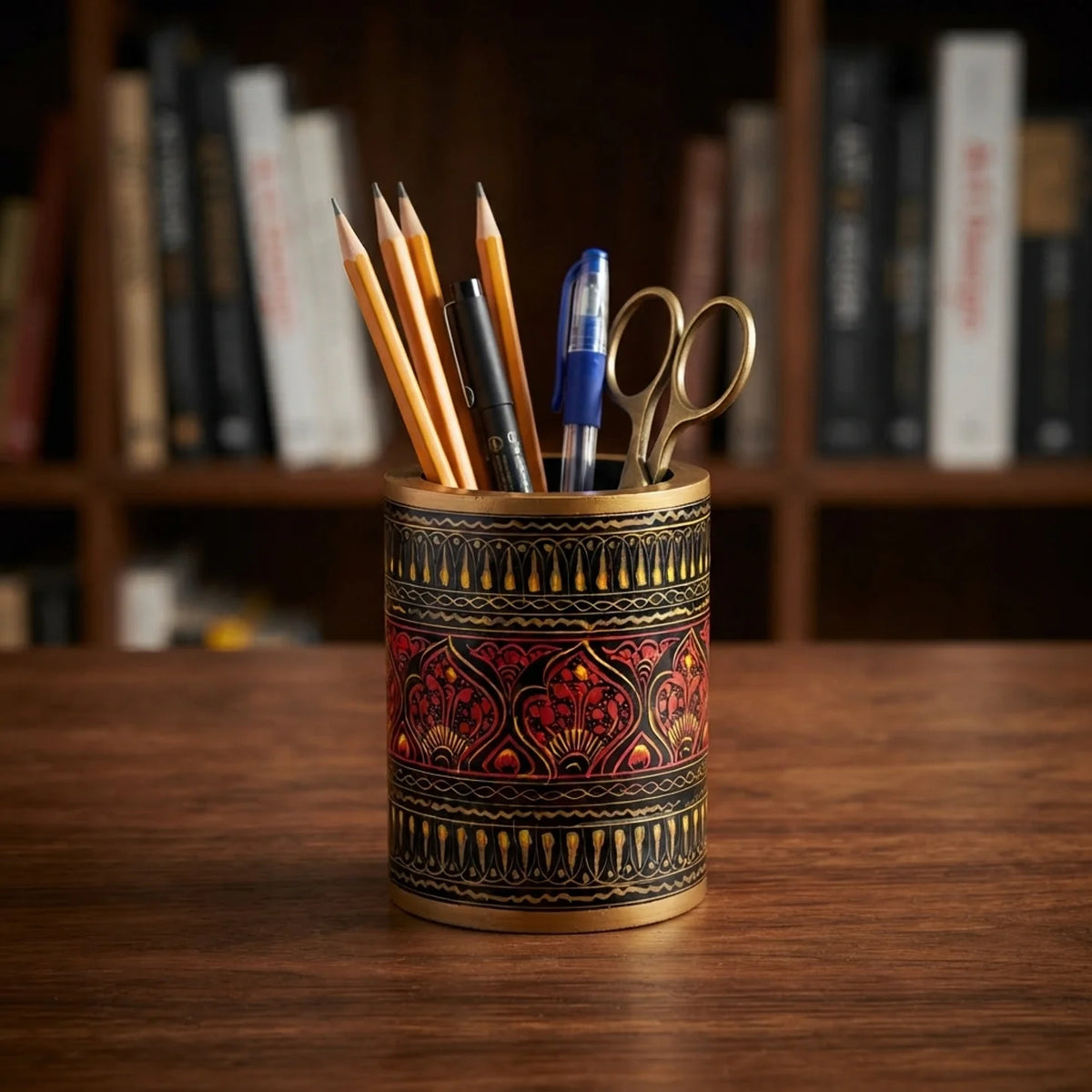 Naqshi Art Hand Painted Pencil Holder