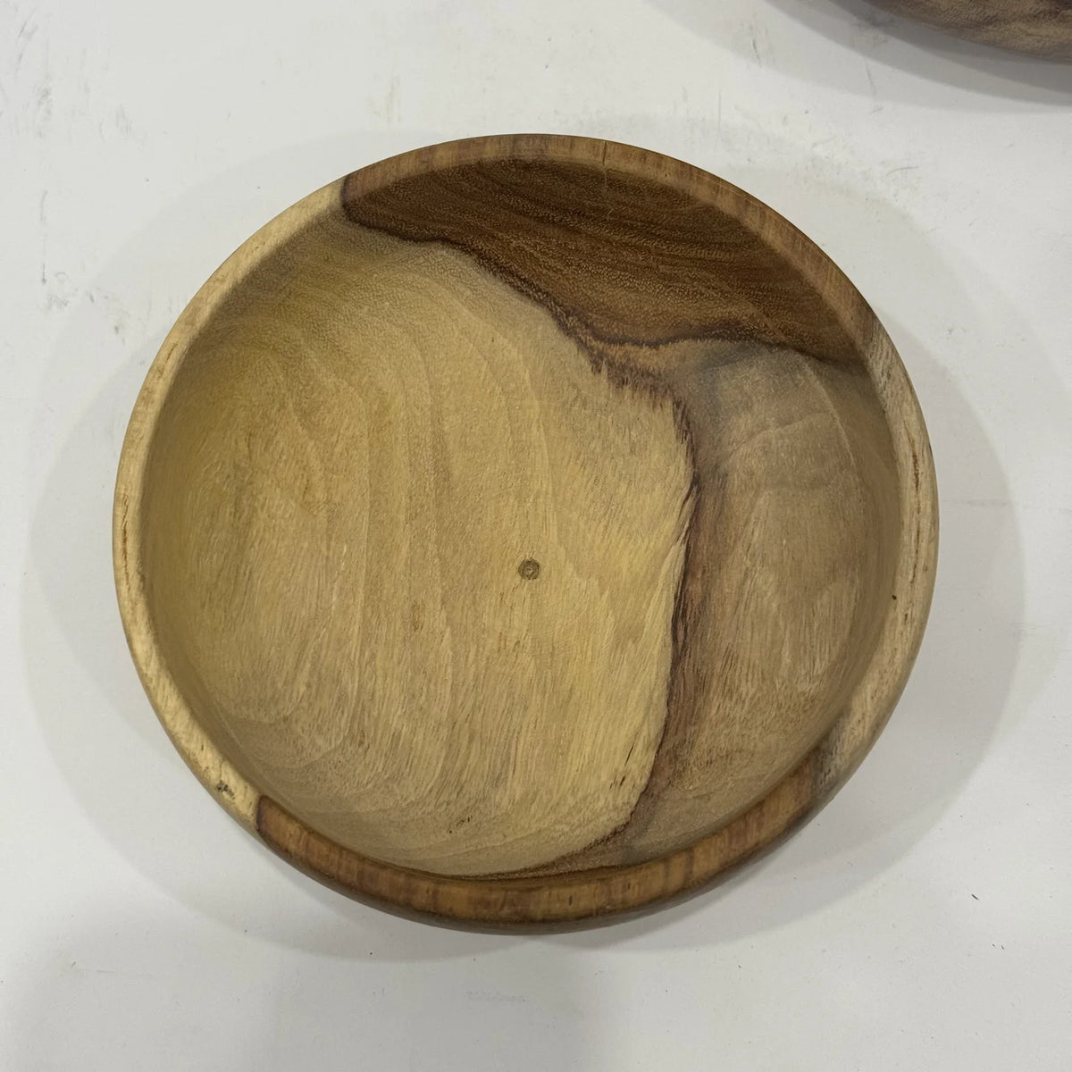 Natural sheesham wood bowl, 5 inch, handmade by Craft Edges, view 2 of 3