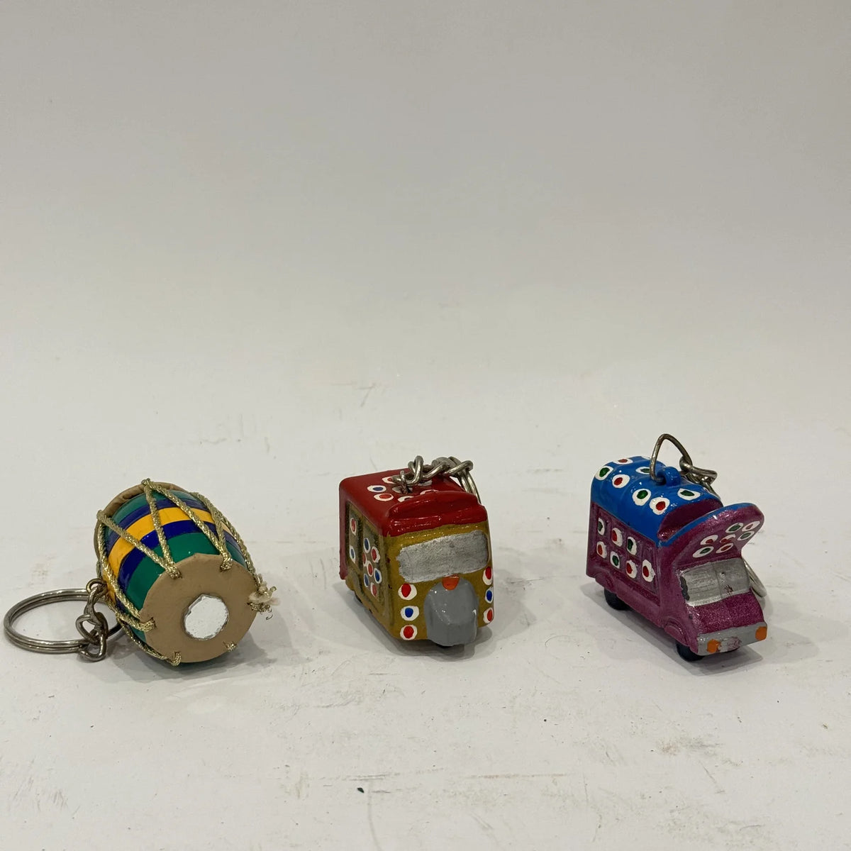 Wooden keychain in solid wood, handmade by Craft Edges, view 7 of 11