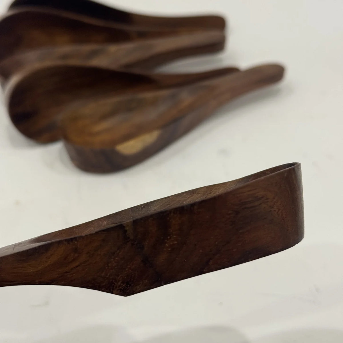 Wooden soup spoon in solid wood, handmade by Craft Edges, view 3 of 3