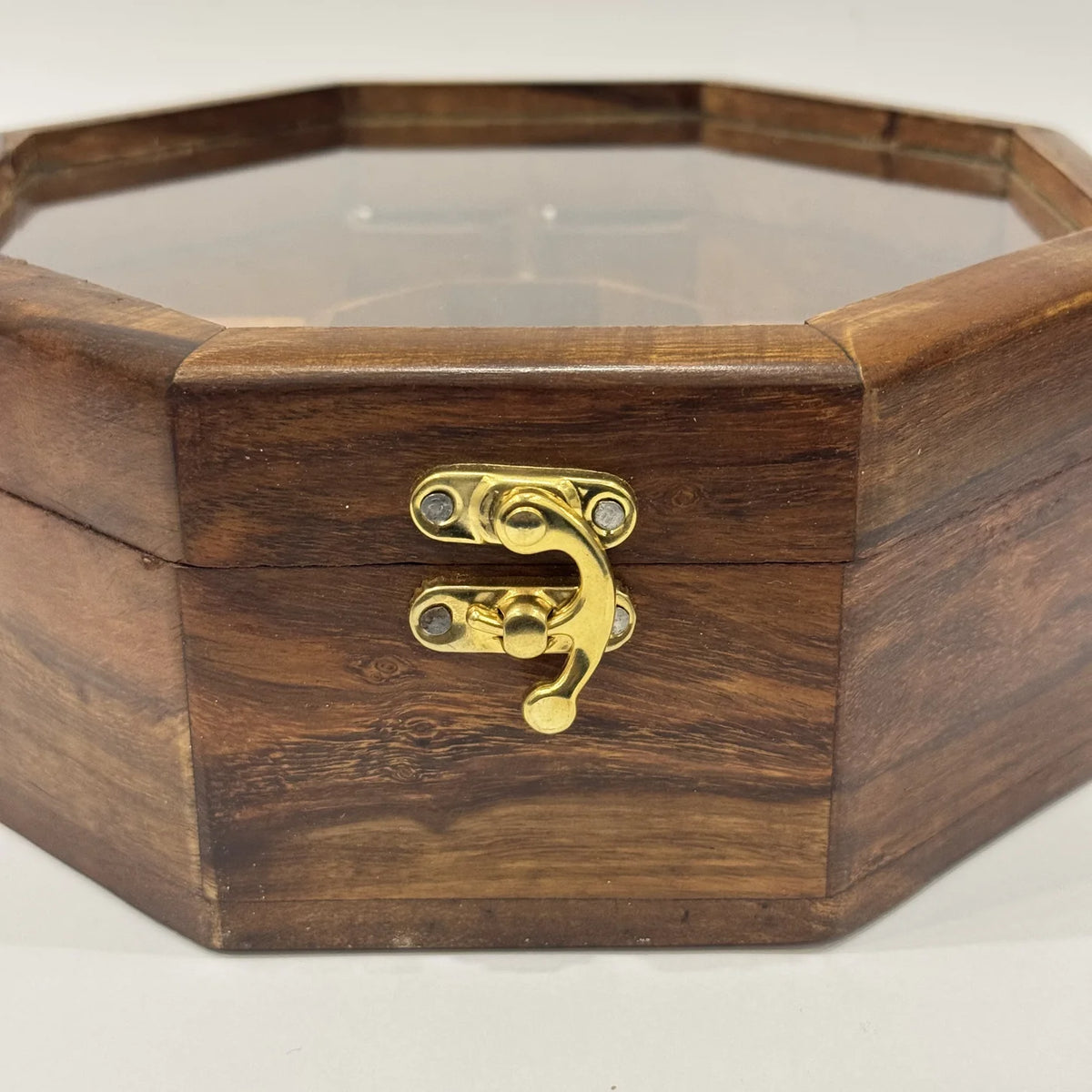 Wooden spice and dry fruit box, 8 inch, handmade by Craft Edges, view 2 of 4